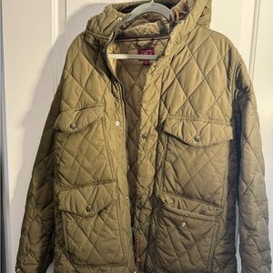 J Crew - Men's Quilted Olive Jacket